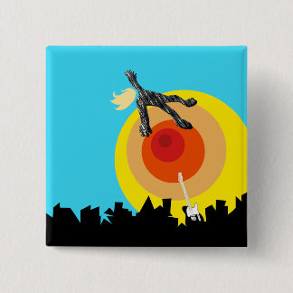 Bóton Quadrado 5.08cm espaço supersônico eurovision uk sam