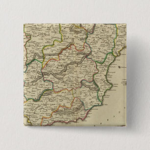 Bóton Quadrado 5.08cm Espanha E Portugal