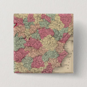 Bóton Quadrado 5.08cm Espanha e Portugal 13