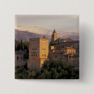Bóton Quadrado 5.08cm Espanha, Granada, Andalucia, Alhambra,