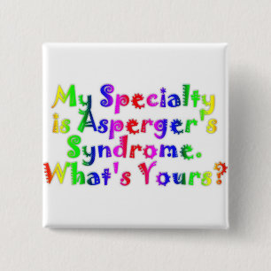 Bóton Quadrado 5.08cm Especialidade de Asperger