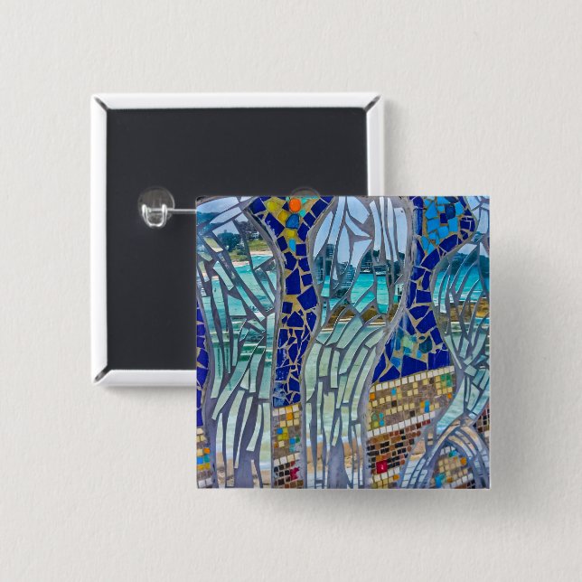 Bóton Quadrado 5.08cm Espelho, espelho, diga-me... (Frente & Verso)