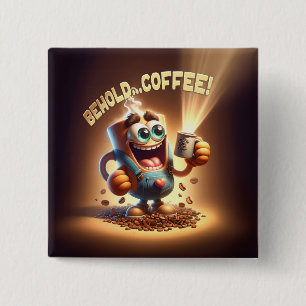 Bóton Quadrado 5.08cm Espera... café!