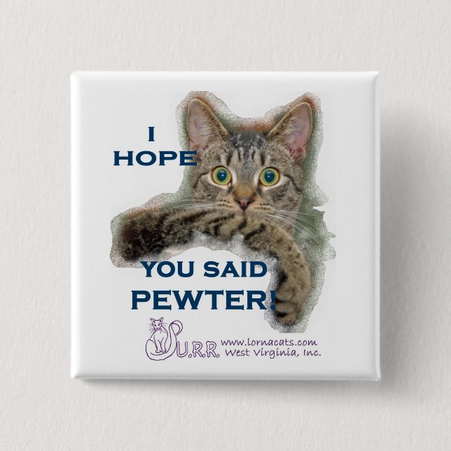 Bóton Quadrado 5.08cm Esperança que de Funy HAHA você disse… Botão (Frente)