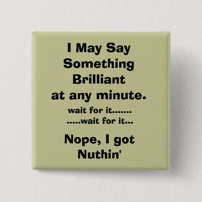 Bóton Quadrado 5.08cm esperto (Frente)