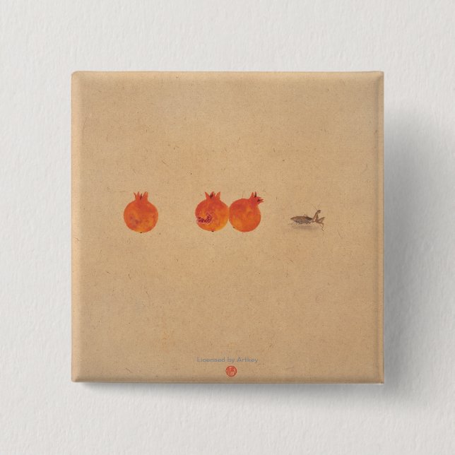 Bóton Quadrado 5.08cm Espírito no céu e na série No.5 da terra (Frente)