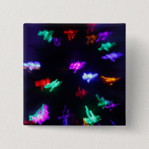 Bóton Quadrado 5.08cm Espíritos de árvores