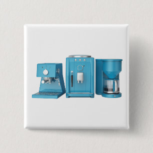 Bóton Quadrado 5.08cm Espresso e máquinas de café filtrantes