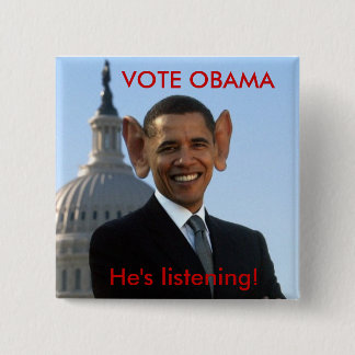 Bóton Quadrado 5.08cm Está escutando