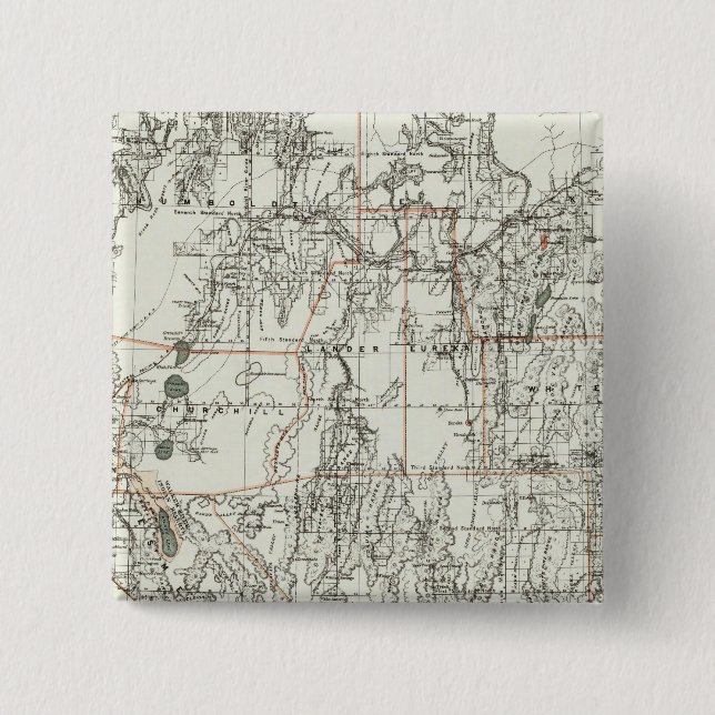 Bóton Quadrado 5.08cm Estado De Nevada (Frente)
