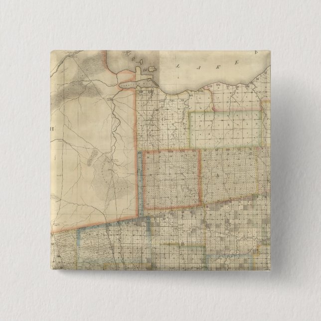 Bóton Quadrado 5.08cm Estado de Ohio 2 (Frente)