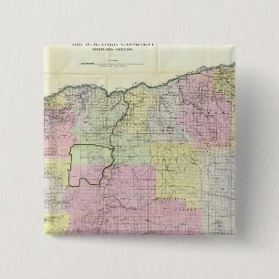 Bóton Quadrado 5.08cm Estado de Oregon