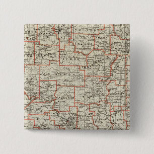 Bóton Quadrado 5.08cm Estado do Arkansas