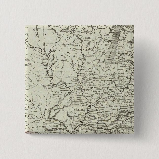 Bóton Quadrado 5.08cm Estados Unidos da América 6 (Frente)