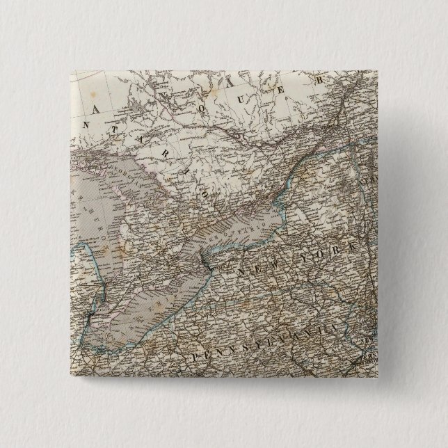 Bóton Quadrado 5.08cm Estados Unidos da América Nordeste (Frente)