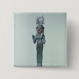 Bóton Quadrado 5.08cm Estatueta de uma deusa do Phoenician