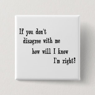 Bóton Quadrado 5.08cm Estou certo!