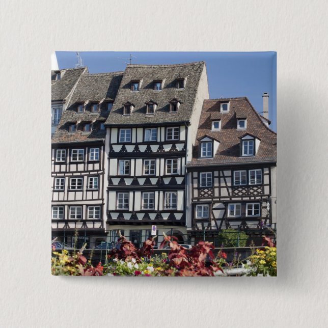 Bóton Quadrado 5.08cm Estrasburgo, França (Frente)