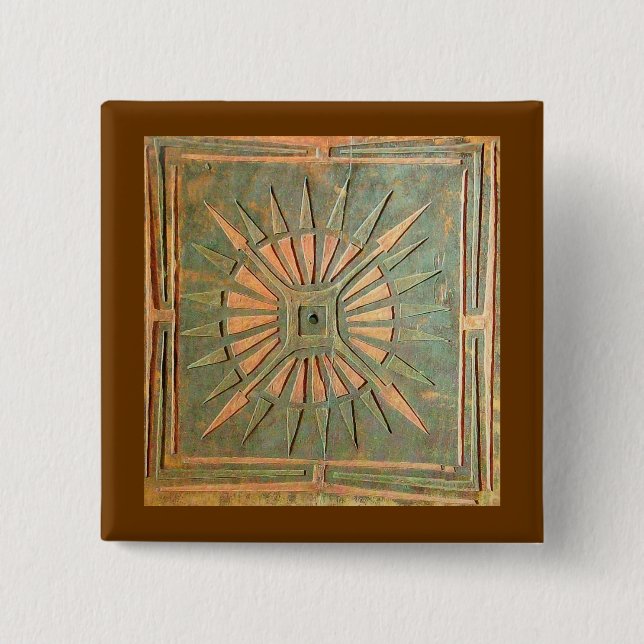 BÓTON QUADRADO 5.08CM ESTRELA DE MANHÃ (Frente)