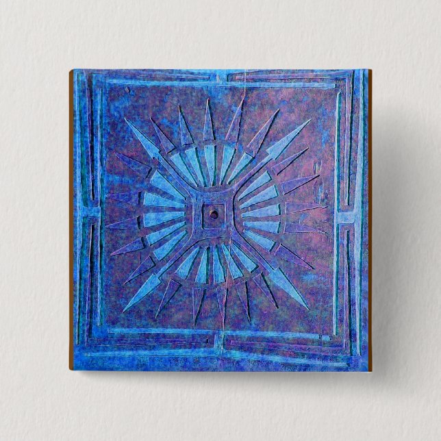 BÓTON QUADRADO 5.08CM ESTRELA DE MANHÃ (Frente)