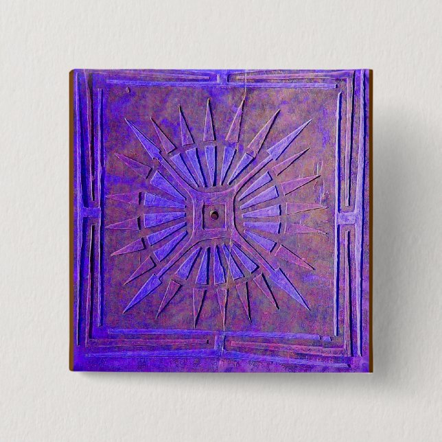 BÓTON QUADRADO 5.08CM ESTRELA DE MANHÃ (Frente)