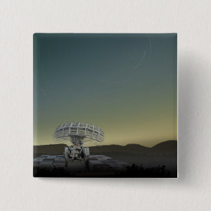 Bóton Quadrado 5.08cm Estrelas em espiral