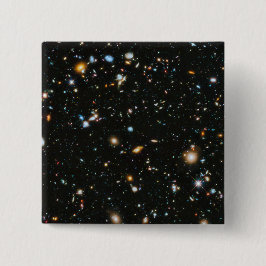 Bóton Quadrado 5.08cm Estrelas no espaço - campo ultra profundo de
