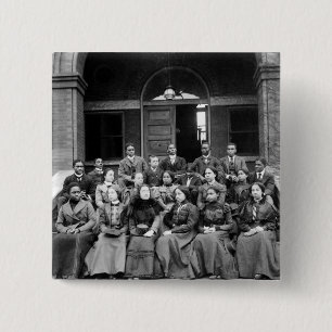 Bóton Quadrado 5.08cm Estudantes universitários de Fisk: 1899