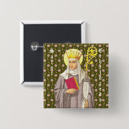 Bóton Quadrado 5.08cm Etheldreda (Audrey) (P 003)