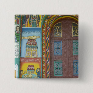 Bóton Quadrado 5.08cm Etiópia: Região de Tigray, Axum, Christ Church,