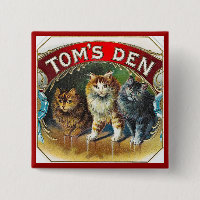Etiqueta do charuto do vintage do antro de Toms