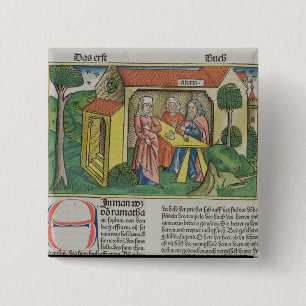 Bóton Quadrado 5.08cm Eu 1:8 Elkanah de Samuel consolo Hannah, 'do NU