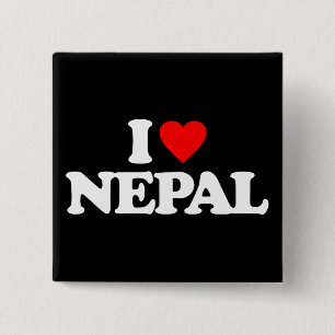 BÓTON QUADRADO 5.08CM EU AMO NEPAL