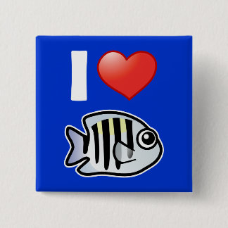 Bóton Quadrado 5.08cm Eu Amo Sargento Major