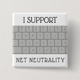 BÓTON QUADRADO 5.08CM EU APOIO O BOTÃO LÍQUIDO DA NEUTRALIDADE