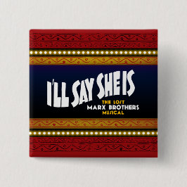 Bóton Quadrado 5.08cm Eu direi que é botão quadrado