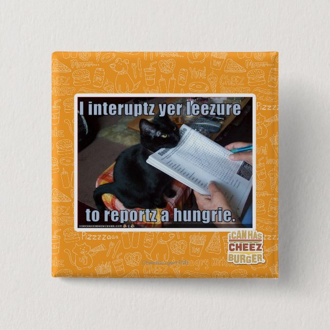 Bóton Quadrado 5.08cm Eu interrompo YER Leezure (Frente)