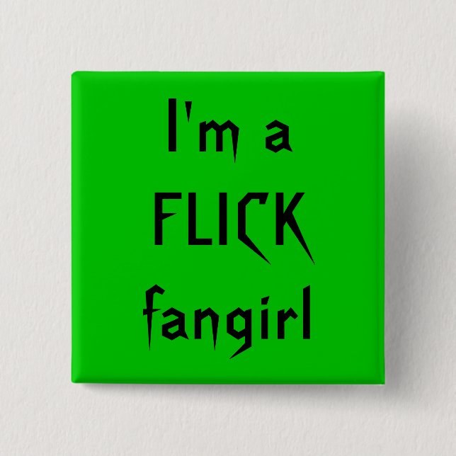 Bóton Quadrado 5.08cm Eu sou um fangirl do SÚBITO (Frente)