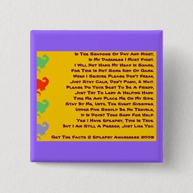 Bóton Quadrado 5.08cm Eu sou uma pessoa demasiado! (Frente)