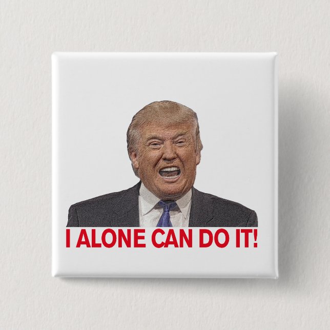 Bóton Quadrado 5.08cm Eu sozinho posso fazer isso! (Frente)