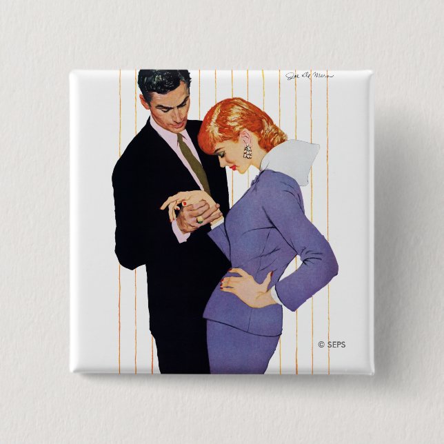 Bóton Quadrado 5.08cm Eu Te Amo, Mama Girl (Frente)