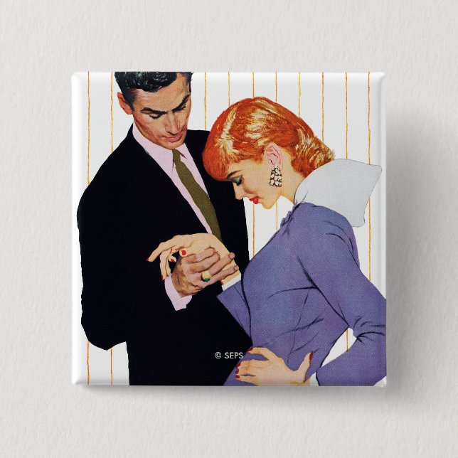 Bóton Quadrado 5.08cm Eu Te Amo, Mama Girl 2 (Frente)