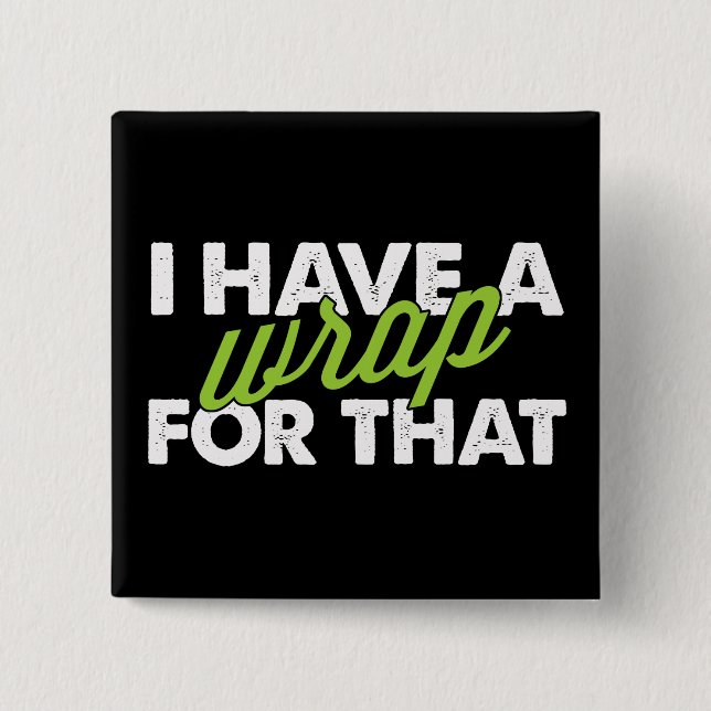 Bóton Quadrado 5.08cm Eu tenho um envoltório para esse botão (Frente)