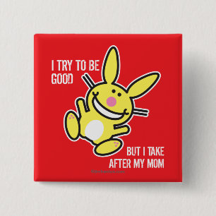 Bóton Quadrado 5.08cm Eu tomo após minha mamã