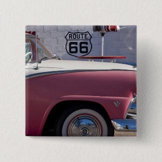Bóton Quadrado 5.08cm EUA, arizona, Williams. Rt. 66 cidade, os anos 50