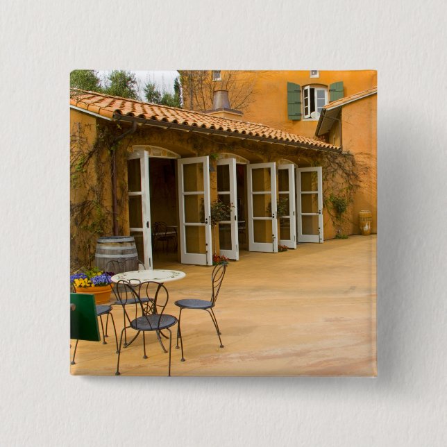Bóton Quadrado 5.08cm EUA, Califórnia, Sonoma Valley, Pacio em Viansa (Frente)
