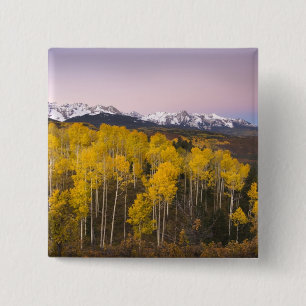 Bóton Quadrado 5.08cm EUA, Colorado, Montanhas Rochosas. Amanhecer em S