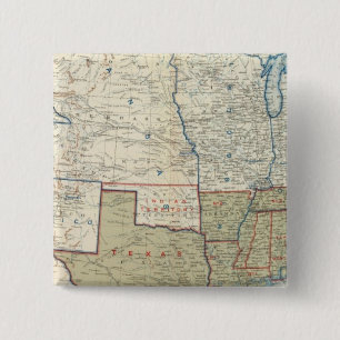 Bóton Quadrado 5.08cm EUA Dez 1861