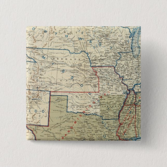 Bóton Quadrado 5.08cm EUA Dez 1863 (Frente)