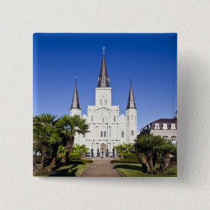 Bóton Quadrado 5.08cm EUA, Louisiana, Nova Orleans. French Quarter,
